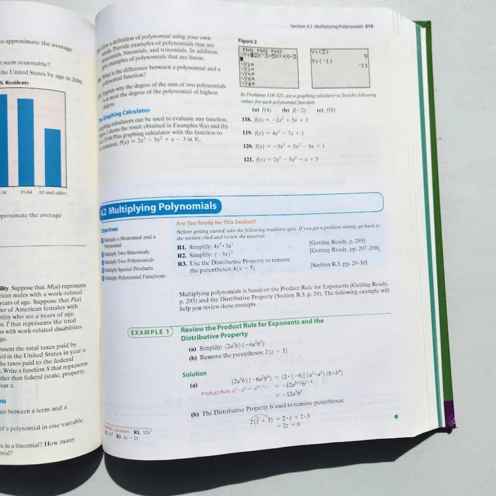 Intermediate Algebra 3rd Edition textbook book Hardcover 9780321880123 Math Math
